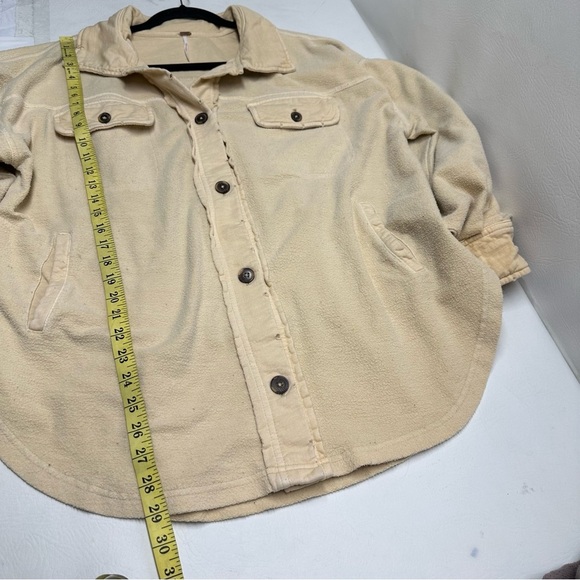 Free people oversized Ruby jacket Women's Tan Jacket size Small - Picture 4 of 10